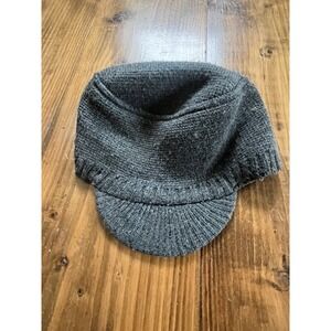 CARBON Mens Dark Gray Knit Cuffed Brim Beanie Cap One Size